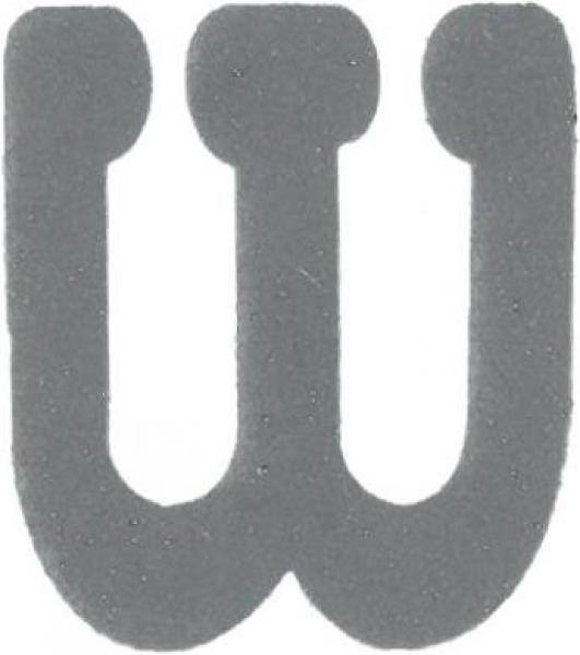 Bügelapplikation Reflex Buchstabe W  30x34mm